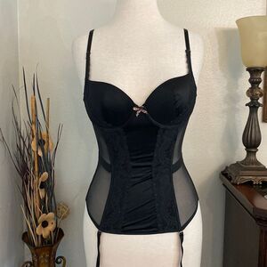 Victoria’s Secret 2011 Black Garter‎ Corset Slip Size 36B